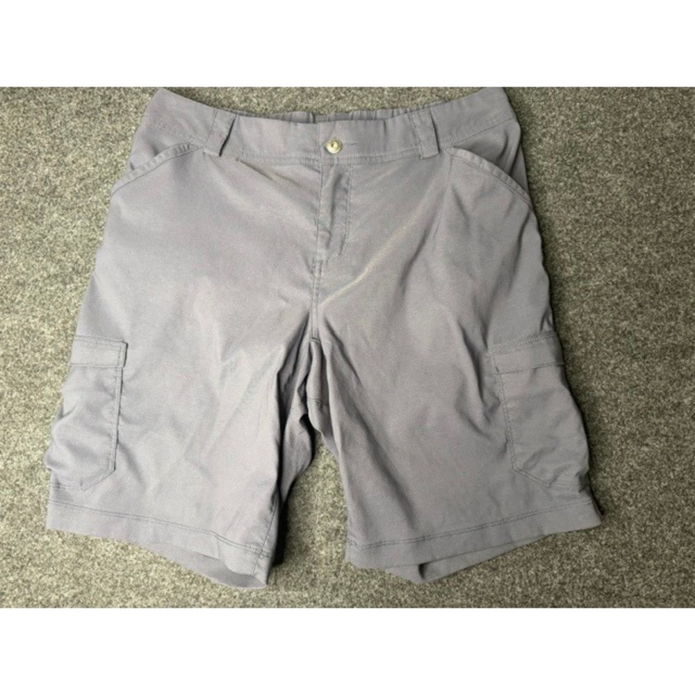 Duluth Trading Co Dry on the Fly Cargo Shorts Gray Mens Size 12 Outdoor Hiking